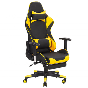 Silla de Oficina Ergonómica de Cuero PVC Premium Rojo y Negro con Acolchado Ultra Suave para Largas Jornadas de Trabajo en el Ordenador - Product Image 6