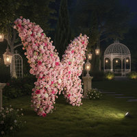 Magnifique arche de fleurs artificielles en soie pour la décoration de mariage et la photographie