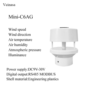 Mini-C6AG Capteur météo ultrasonique 6-en-1 <span class=keywords><strong>Vitesse</strong></span> du vent 0-45m/s IP65 Surveillance multiparamètres - Product Image 6