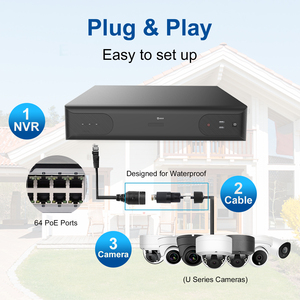 12MP 64CH Pro NVR AI Videoanalyse 8 SATA bis zu 192TB 384Mbps Ein-/Ausgang H.265 <span class=keywords><strong>Anpviz</strong></span> - Product Image 4