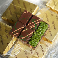 Professionele OEM-chocoladefabrikant Dubai. Pistachechocolade repen bieden op maat gemaakte smaakvarianten aan wereldwijde kopers.