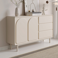 Meuble d'appoint moderne en métal blanc pour salon avec tiroir, console de luxe de haute qualité, buffet moderne, boîte à chaussures
