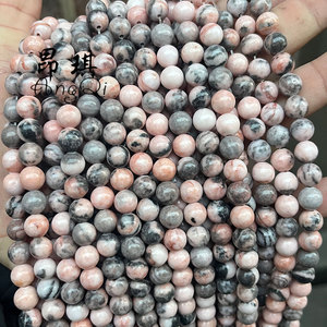 Venta al por mayor de <span class=keywords><strong>jaspe</strong></span> cebra natural de 4/6/8/10/12mm, cuentas redondas sueltas de <span class=keywords><strong>jaspe</strong></span> cebra <span class=keywords><strong>Rosa</strong></span> natural para la fabricación de joyas - Product Image 4
