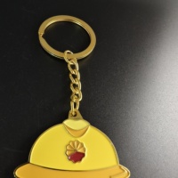 Porte-clés en alliage de zinc en gros pour ouvriers pétroliers, cadeau d'entreprise, porte-clés personnalisés avec initiales, breloques de sac, accessoires, étiquettes