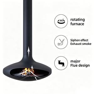 Chimenea Artística Independiente Contemporánea con Efecto de Llama 3D, Luz Ajustable y Diseño Seguro para Apartamentos, Estudios y Galerías - Product Image 6