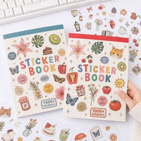 Autocollants décoratifs coréens personnalisés, autocollants mignons réutilisables, fabricant de livres d'autocollants avec papier de support