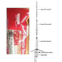 Antenne F22 F23 F23H 144-174MHz VHF, antenne omnidirectionnelle en fibre de verre 3,2m 4,5m 5,2m Antenne de station de base