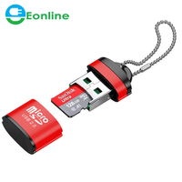 EONLINE-minilector de tarjetas TF para teléfono móvil, adaptador USB de alta velocidad para ordenador portátil, 2,0