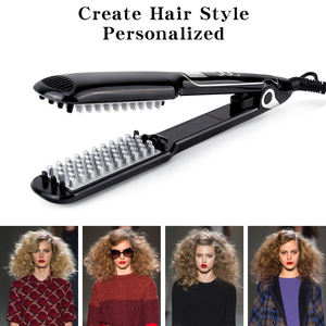 Lisseur électrique professionnel à peigne chauffant avec écran LCD, chauffe rapide, outil de coiffage pour cheveux naturels 4C - Product Image 4