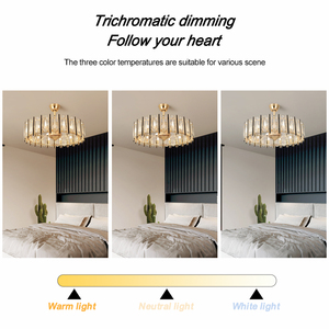 Sang trọng fan hâm mộ đèn với điều khiển từ xa sang trọng pha lê mặt dây chuyền fan với ánh sáng và điều khiển từ xa pha lê quạt trần ánh sáng - Product Image 4