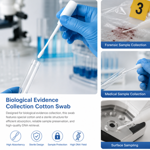 Hisopos de Recolección de ADN Forense Esterilizados con EO Degao, Empaque Individual Anti-Contaminación con Tubo de Transporte - Product Image 2