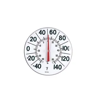 Thermomètre de jardin d'extérieur en bimétallique avec cadran de 12 pouces