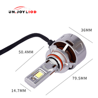 Ampoule de phare LED super lumineuse pour voiture 9005 9006 130W 6500K 12V Plug and Play, remplacement de phare automobile