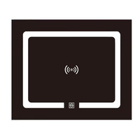 Table de chevet avec chargeur sans fil, haut-parleur Bluetooth, lumière à commande tactile, armoire flottante, accessoires de meubles intelligents