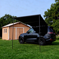 Auvent latéral rigide imperméable en alliage d'aluminium à ouverture droite pour 4x4 tout-terrain et camping toutes saisons - Vente en gros