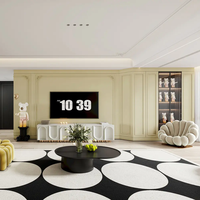 Matériaux OEM Panneau mural décoratif en bois d'ingénierie revêtu à base d'huile de style européen pour intérieurs de luxe