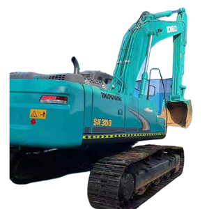 Excavatrice Kobelco SK350, poids en ordre de marche de 35 tonnes, équipement de construction lourd d'occasion - Product Image 1