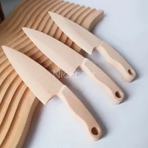 Деревянный Детский нож для готовки, кухонная игрушка, измельчитель, нож для овощей и фруктов