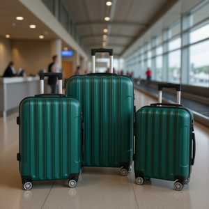 Db 3 In 1 Multifunctional Travel <b>Suitcase</b> Dark Green <b>Hard</b> <b>Shell</b> Spinner Wheels With Tsa Lock Large Capacity Unisex Luggage - Product Image 2