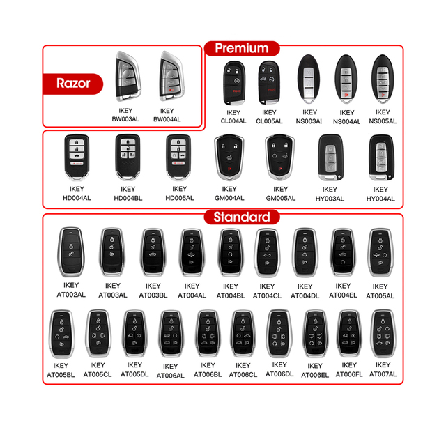 700+ Vehicles Key Remote Car S AUTEL Programmable Universal Smart Work With Autel KM100 IM508S/608 PRO II