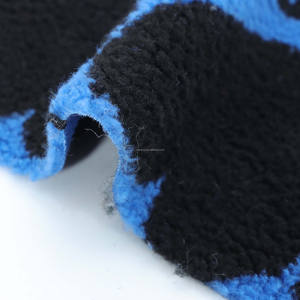 Reciclado 100 poliéster Sherpa lana <span class=keywords><strong>de</strong></span> cordero polar Jacquard multicolor personalizado tela zapatos sombreros juguetes Textiles para el hogar almohadas bolsas - Product Image 2