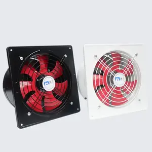 Ventilador de fluxo axial de alta velocidade para ventilação doméstica, ventilador de cozinha de metal de 8 polegadas e 12 polegadas, fábrica na China