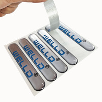 Cristal de résine transparente personnalisée étiquette de colle 3D Drop autocollant de logo adhésif avec impression d'autocollant de dôme époxy