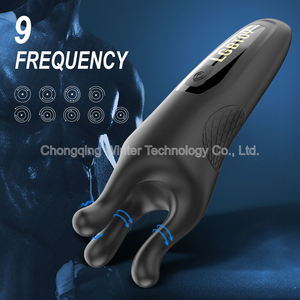 Nam masturbator Pusi đồ chơi glans huấn luyện viên 9 chế độ rung y tế Silicone IPX7 không thấm nước thiết kế di động cho sử dụng cá nhân - Product Image 5