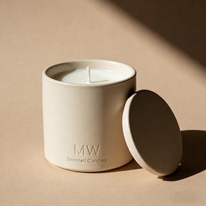 Vela Aromática de Cerámica MW CANDLE, Aroma Floral, Diseño Minimalista, Duración de 40-60 Horas, Decoración para el Hogar - Product Image 2