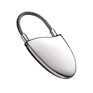 Portachiavi con Cavo e Logo Personalizzato, Elegante Moschettone in Metallo Vintage, Portachiavi alla Moda con Cartone Animato, Regalo in Acciaio Inossidabile - Product Image 1