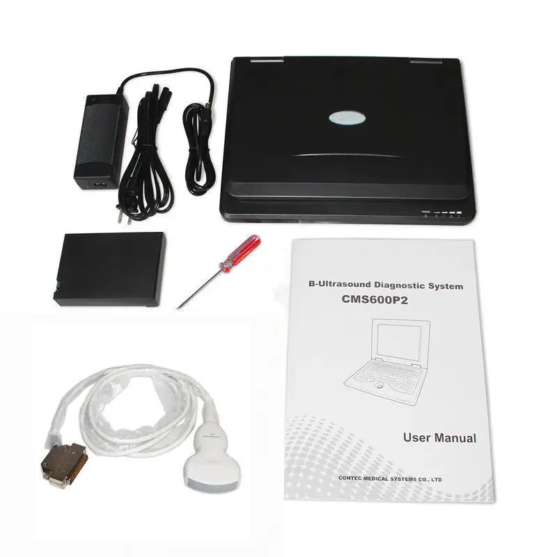 CONTEC Alat Diagnostik Ultrasonik Portabel, Sistem Ultrasound Doppler CMS600P2 Sertifikat Murah
