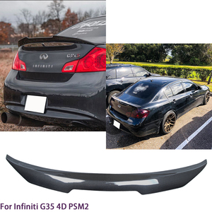 สปอยเลอร์หลังคาร์บอนไฟเบอร์ทรง PSM สำหรับรถยนต์ซีรีส์ G25 G35 G37 แบบ 4 ประตู ปี 2007-2014 (ไม่ใช้ได้กับรุ่น STC) - Product Image 2