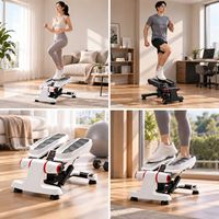 Mini stepper portable léger de 10 kg, silencieux, compact, gain de place, pour exercices cardio à domicile, logo personnalisé OEM, directement de l'usine