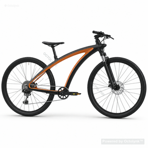 Bicicleta de Carretera de Fibra de Carbono para Carreras con Ruedas de Aluminio, Doble Freno de Disco, Horquilla Rígida de Fibra de Carbono para Ciclismo al Aire Libre, Mejora la Rigidez - Product Image 1