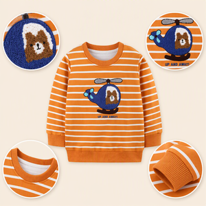 Abbigliamento per Bambini all'Ingrosso, <span class=keywords><strong>Felpa</strong></span> Oversize in Cotone per Ragazzi e Ragazze, Streetwear con <span class=keywords><strong>Cappuccio</strong></span> per 2-7 Anni - Product Image 4