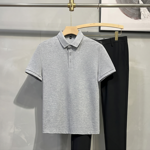 Chemises Polo Unies en Gros pour Hommes, Haute Qualité, Manches Courtes, Couleur Unie, Polo de Golf Vierge TKAN927 - Product Image 3