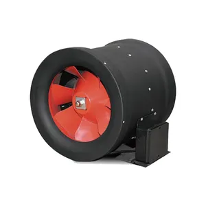 High Air Volume 14 Inch 16 Inch Metal Centrifugal Exhaust Fan Ventilation AC Mixed Flow Inline Duct Fan For Grow Tent