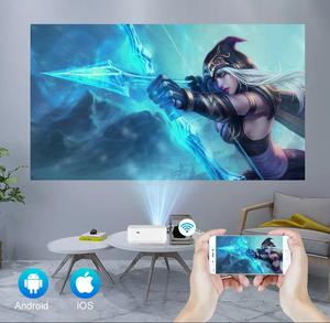 500Ansi Lumens 1080P xách tay LCD chiếu BT WIFI Android 11 thông minh video projetor proyector cho ngoài trời Movie cắm trại du lịch - Product Image 5