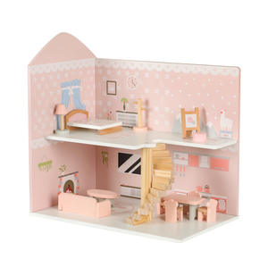 Mini princesa <span class=keywords><strong>de</strong></span> madera para <span class=keywords><strong>casa</strong></span> <span class=keywords><strong>de</strong></span> <span class=keywords><strong>muñecas</strong></span> con accesorios, modelo <span class=keywords><strong>de</strong></span> muebles DIY y juego <span class=keywords><strong>de</strong></span> juguetes suaves para niñas - Product Image 1