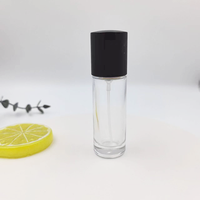 Mini-bouteilles de parfum de luxe 10 ml en verre épais, pressurisées, anti-fuite, avec bouchon transparent multicolore pour diffuseur à bâtonnets ZY