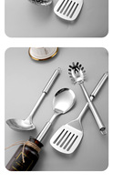 Ensemble d'ustensiles de cuisine avec spatule Gadgets de cuisine Outil de cuisine Cadeau Ensemble d'ustensiles de cuisine en acier inoxydable