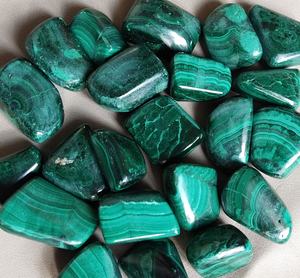 Malachite de haute qualité, pierres précieuses roulées, formes variées, pour la fabrication de bijoux, prix de gros - Product Image 3