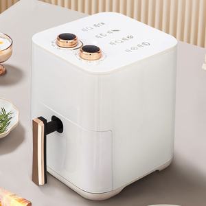 Horno eléctrico clásico grande de 4,5 l, freidora de aire de cocina cuadrada multifuncional moderna con idioma francés sin giro para uso doméstico - Product Image 1
