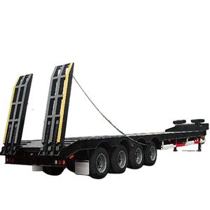 Les essieux principaux du véhicule transportent 60 tonnes 70 tonnes 100 tonnes de matériel de construction à usage intensif Lowboy Lowbed semi-<span class=keywords><strong>remorque</strong></span> de camion à vendre - Product Image 5
