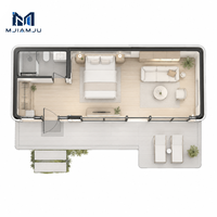 Maisons conteneurs modulaires préfabriquées respirantes, Cabine Apple, Hôtel, Maison capsule café, Bâtiment de bureaux, Appartement, Style Mid-Century