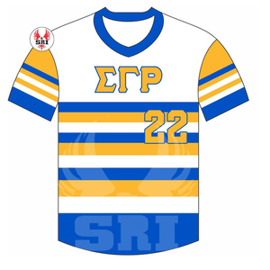 เสื้อกีฬาเบสบอลปักลายสำหรับสตรี Sigma แกมมา Rho sorority - Product Image 2