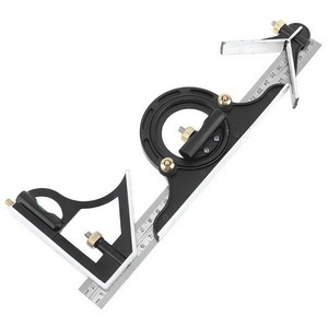 Combination Tri-Square Set stainless Steel Right Angle Ruler Combination 300mm/12in