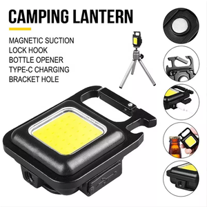Lampe torche LED portable avec ouvre-bouteille, corps en plastique noir, 100-1000 lumens, couleur lumière du jour, pour le camping et les activités de plein air - Product Image 3