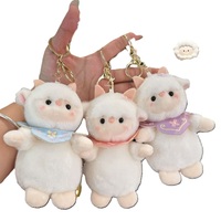Porte-clés en peluche ODM, figurine, pendentif, breloque de sac, breloque décorative, rembourrage en coton PP, animal en peluche, cadeau anti-stress