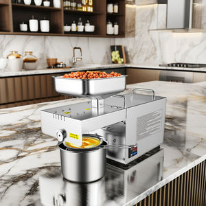 Presse à huile automatique <span class=keywords><strong>MJ</strong></span> 3-5 <span class=keywords><strong>kg</strong></span>/h pour usage domestique, pour noix de coco, graines d'arachides - Pressage à froid et à chaud, économie d'énergie, acier inoxydable 304 - Product Image 4